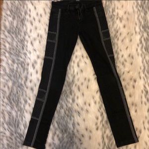 Hudson embroidered skinny jeans